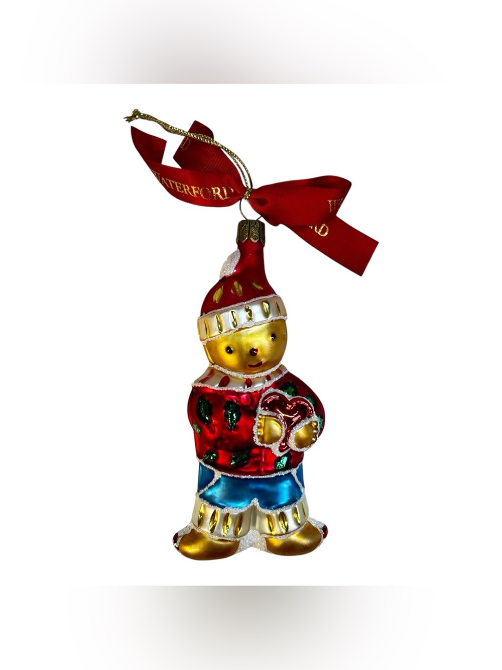 Waterford Gingerbread Boy Mercury Glass Ornament Holiday Heirloom Limited Series